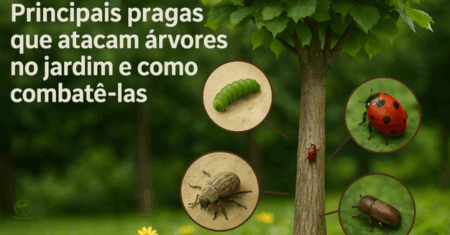 Principais pragas que atacam árvores no jardim e como combater